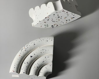 Bokstotto Terrazzo Bookends & Candle Holder