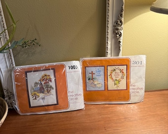 Vintage Crewel Kits, Religious, Christian theme