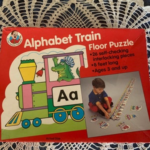 Abc train floor puzzle sale