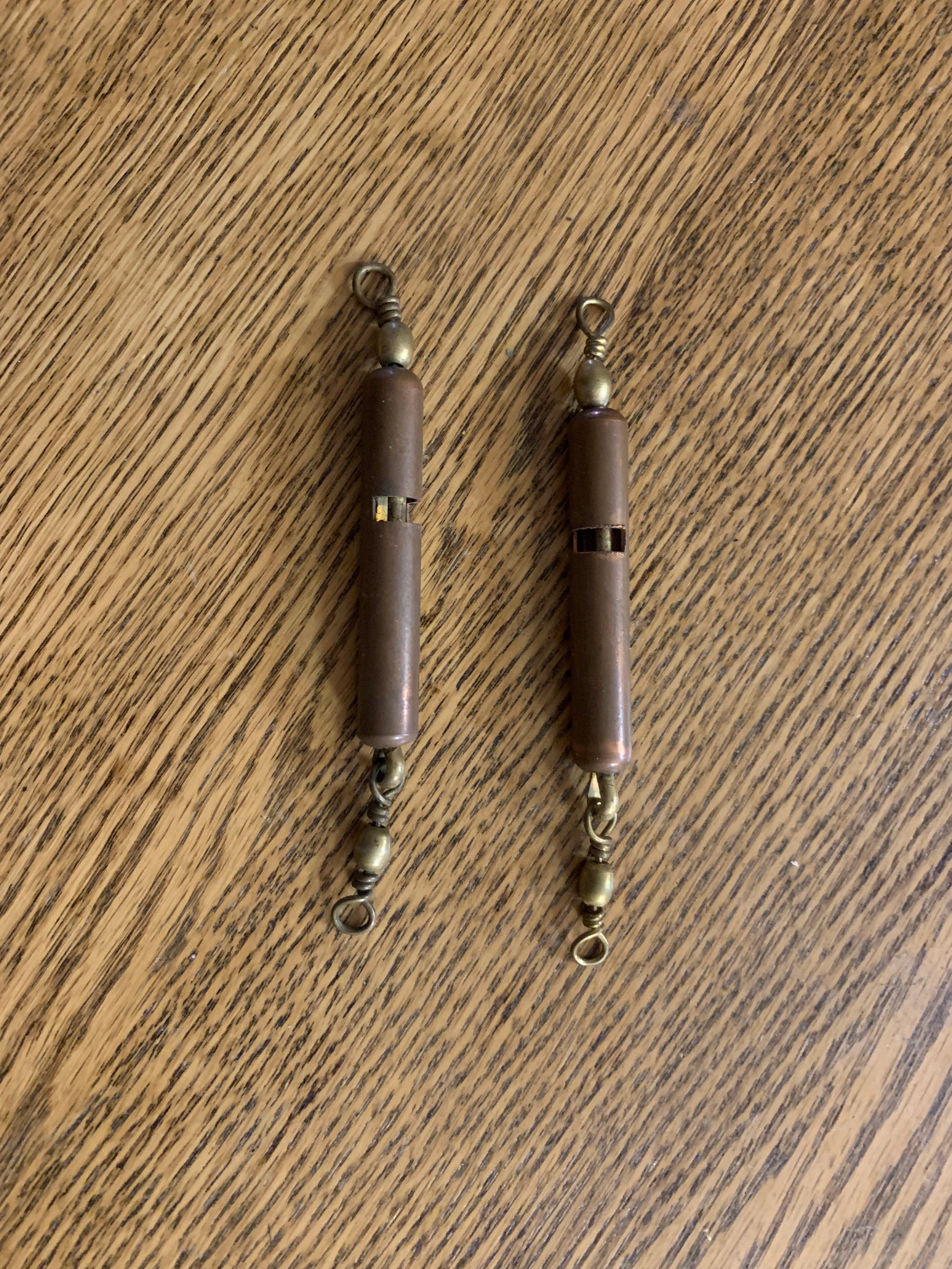 Vintage Fishing Lures Copper Pipe Jigsset of Two Etsy