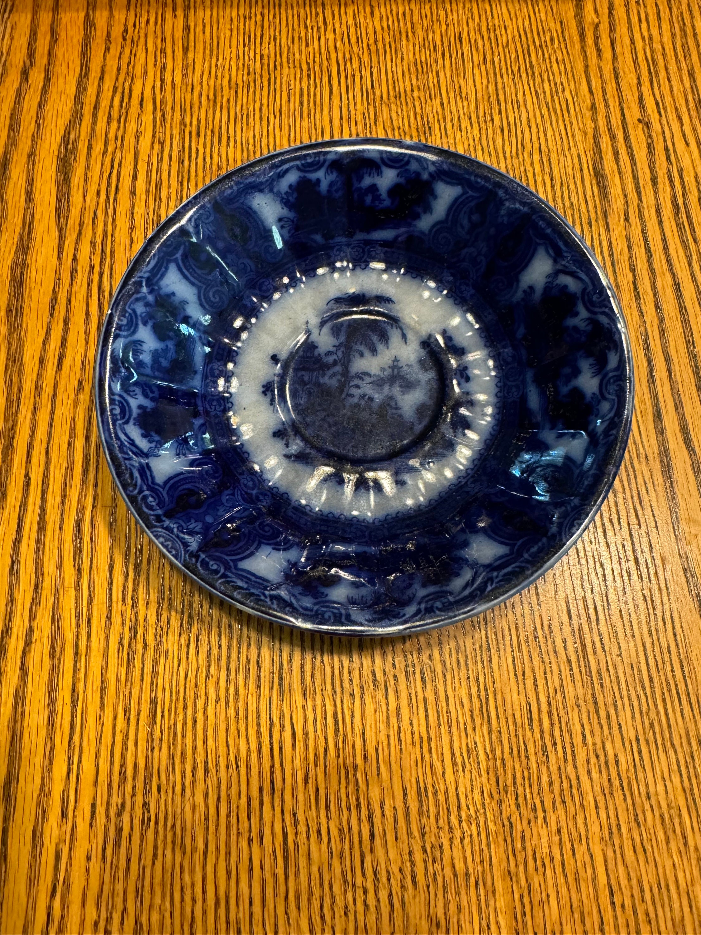 Rare Find Kyber Deep Flow Blue Saucer