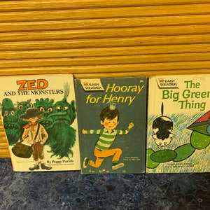 Three Vintage Early Reader Books