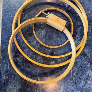 Vintage Grouping of 4 Wooden Embroidery Hoops
