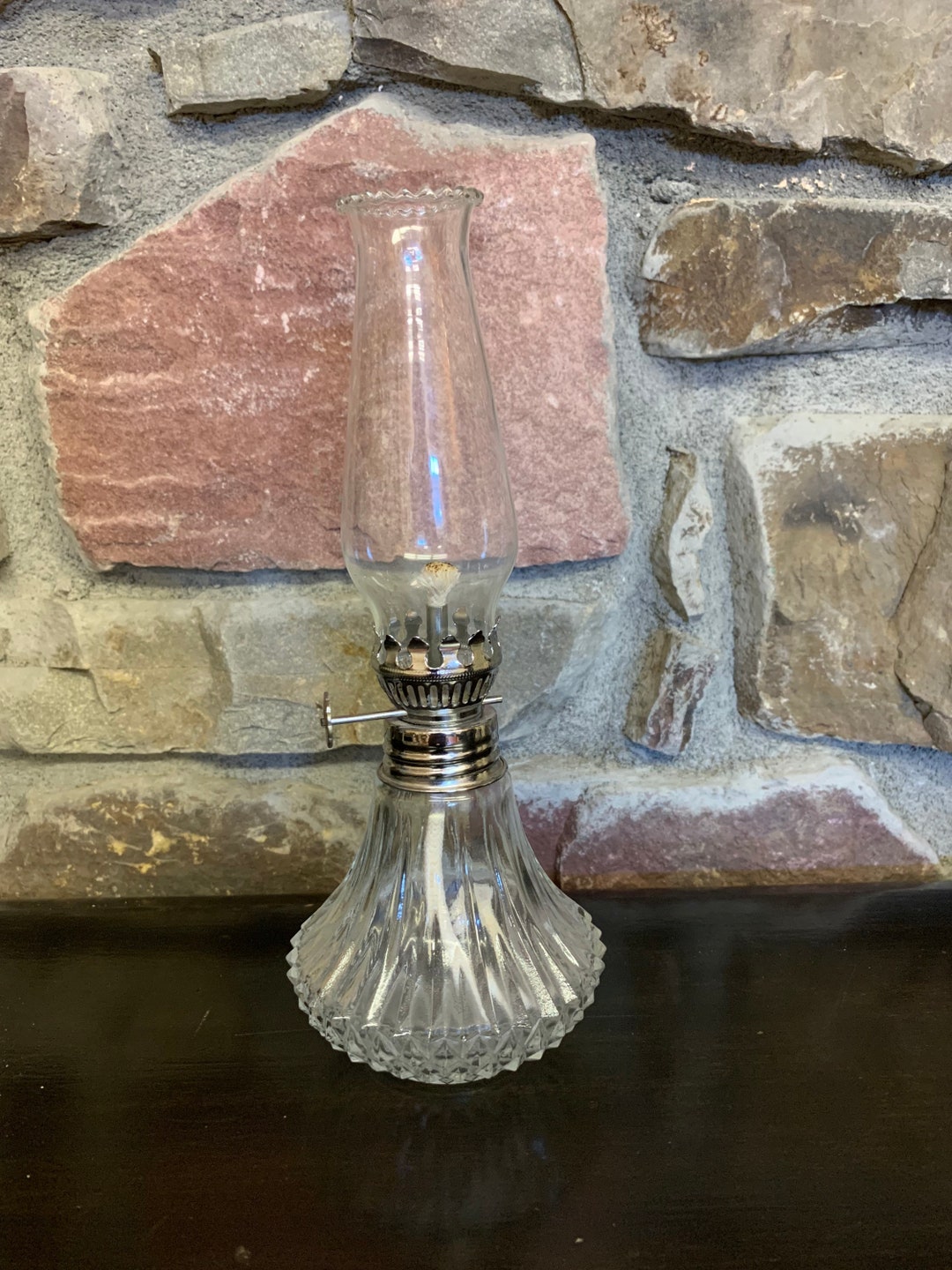 Vintage Lamplight Farms Oil Lamp Etsy