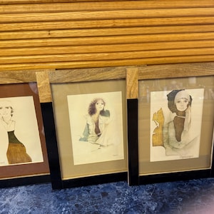 Vintage Christine Rosamond Lithographs - choice of “Simone”, “Melissa” 1973-1976