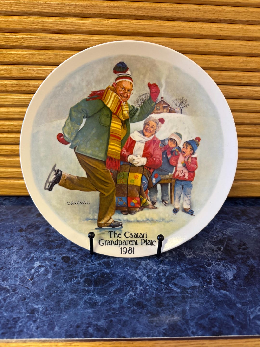 Vintage “the Csatari Grandparent Plate 1981.” - Etsy