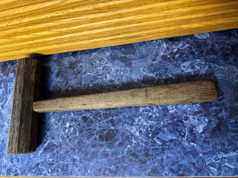 Rectangular Mallet Vintage Primitive Wooden Mallet - Etsy