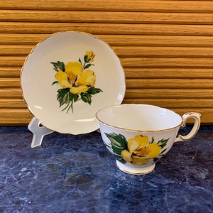 Vintage Staffordshire Fine Bone China Cup and Saucer