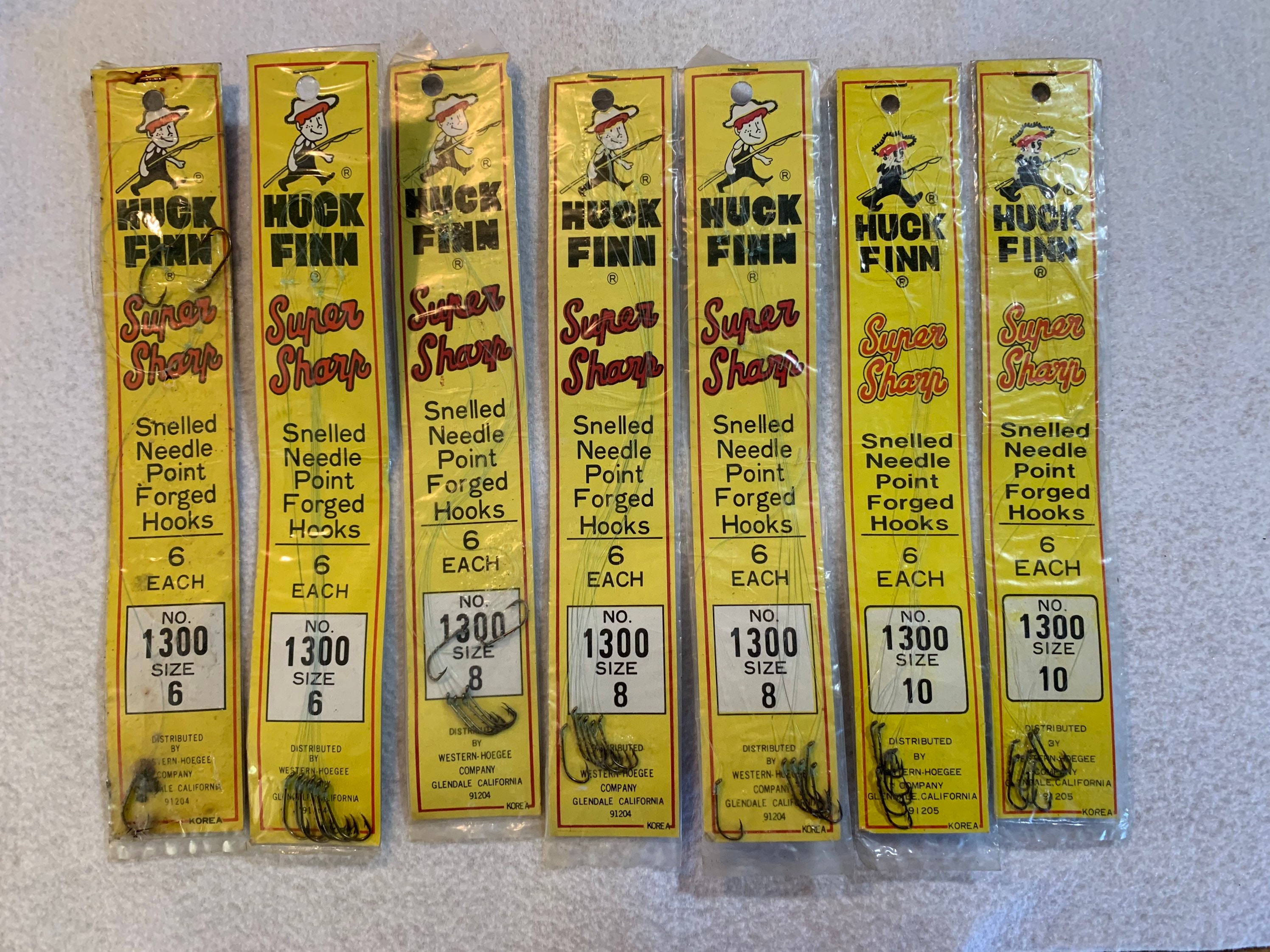 did huck finn ever get fish hooks Huck Finn Fishing Hooks-lot of 7