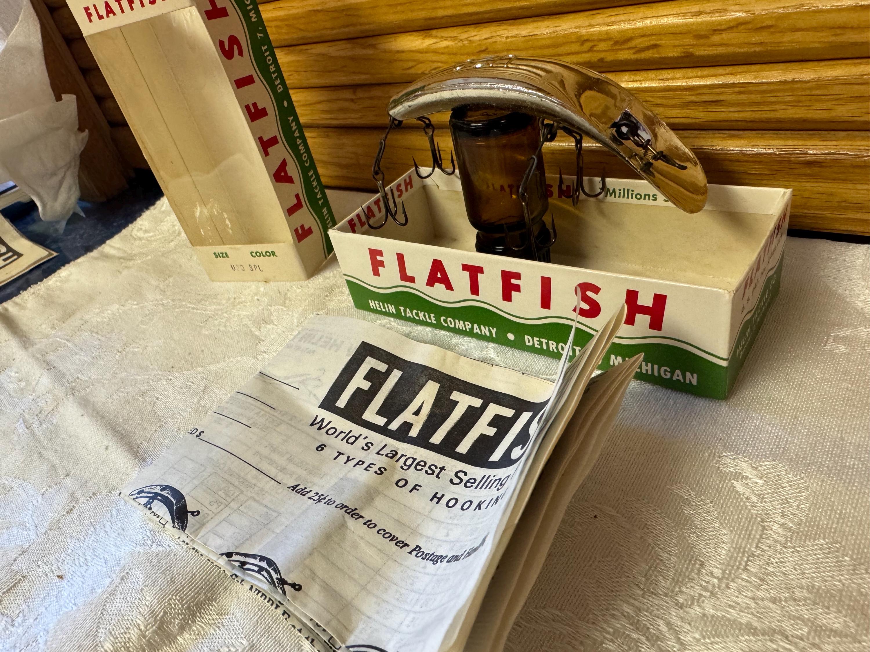 Vintage Helin's Flatfish Lure in Original Box-two Sizes - Etsy
