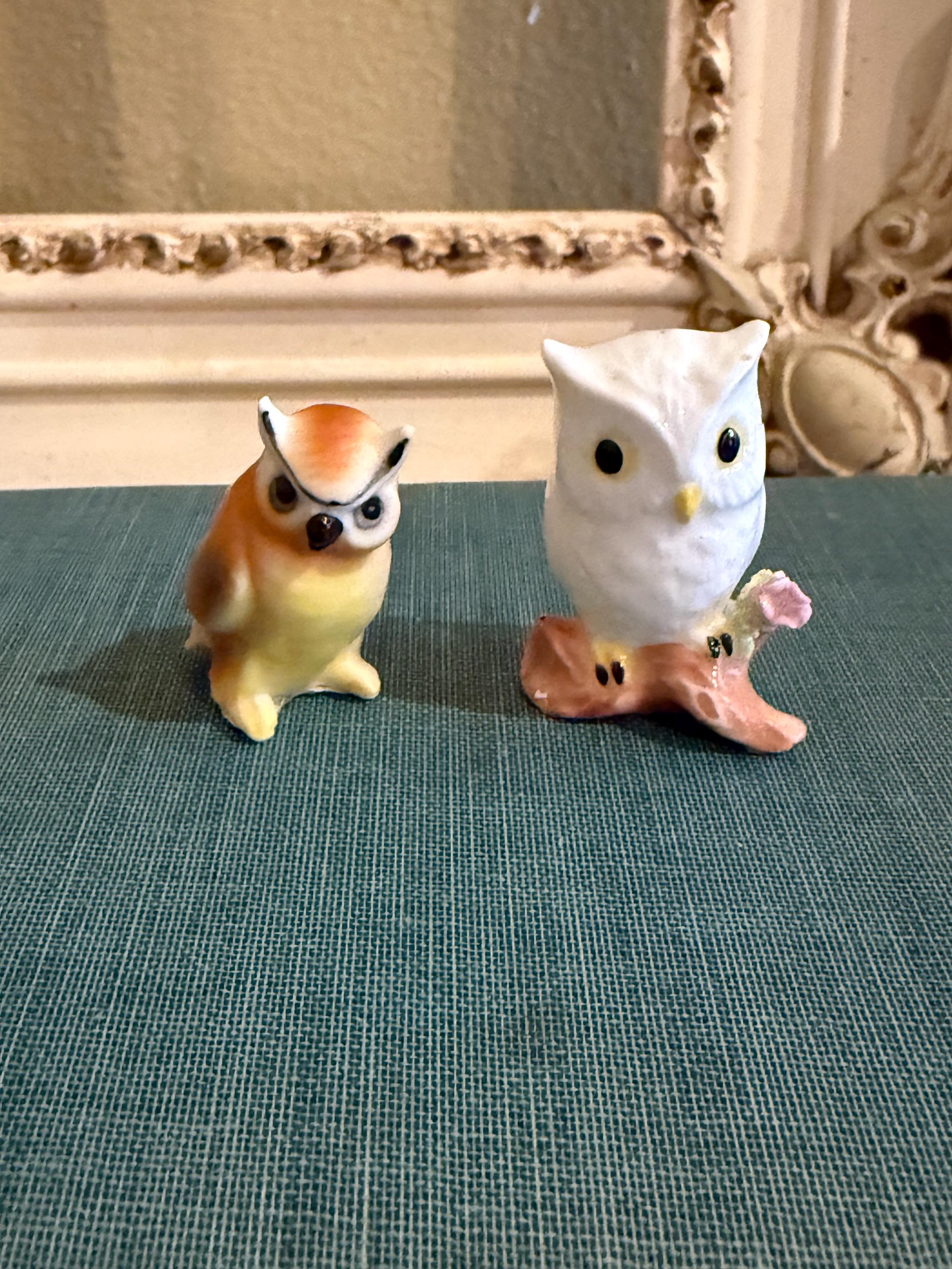 Vintage Miniature Owl Figurine