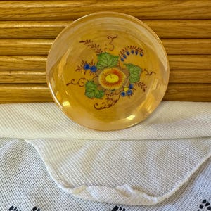 Vintage Gold Lustreware Saucer-Made in Japan