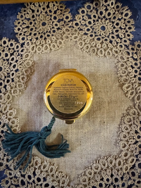 Vintage Tova Solid Perfume Compact - image 5