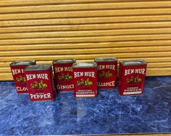 Vintage Ben-Hur Spice Tin-CHOICE