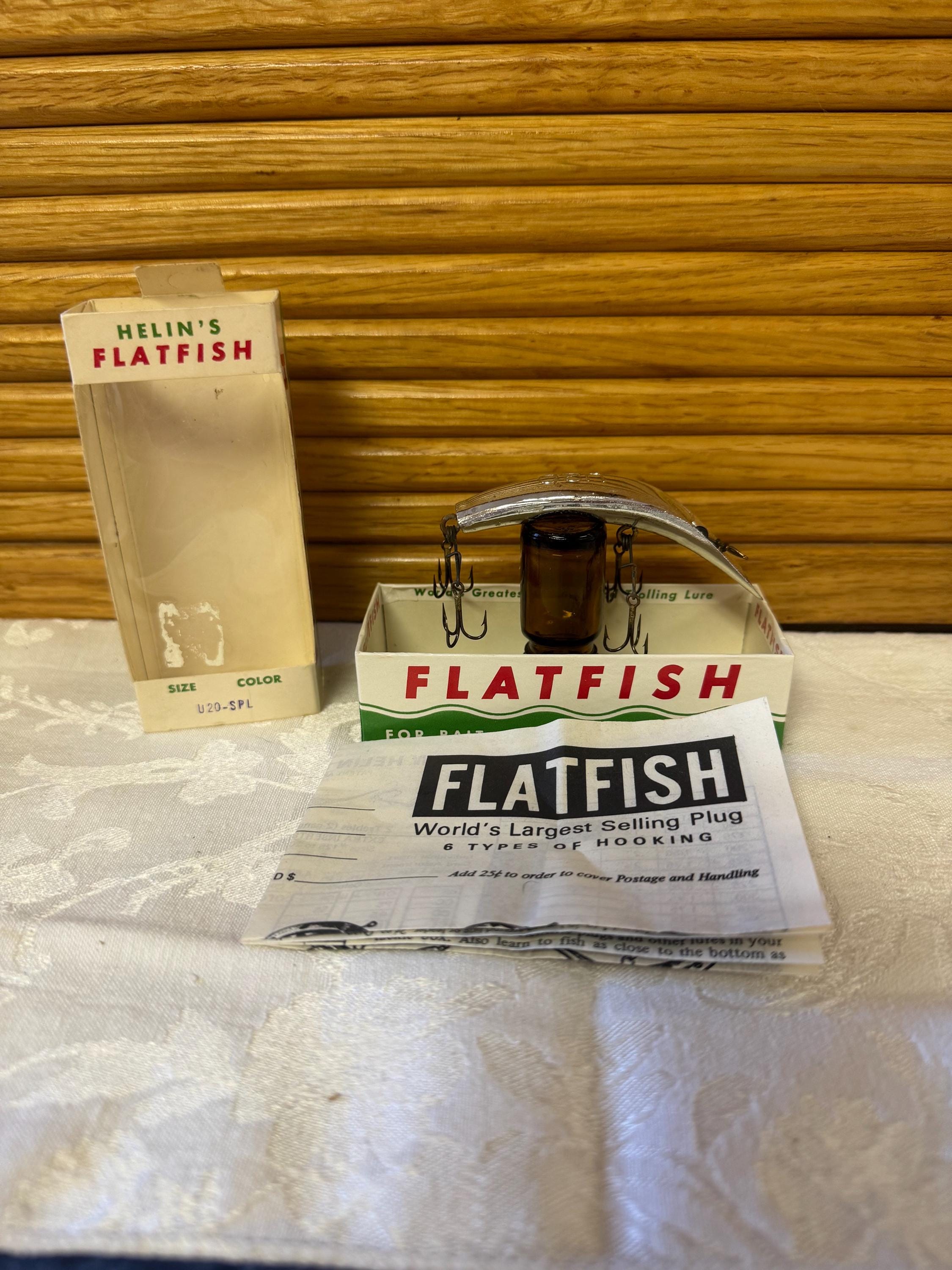 Vintage Helin's Flatfish Lure in Original Box-two Sizes - Etsy
