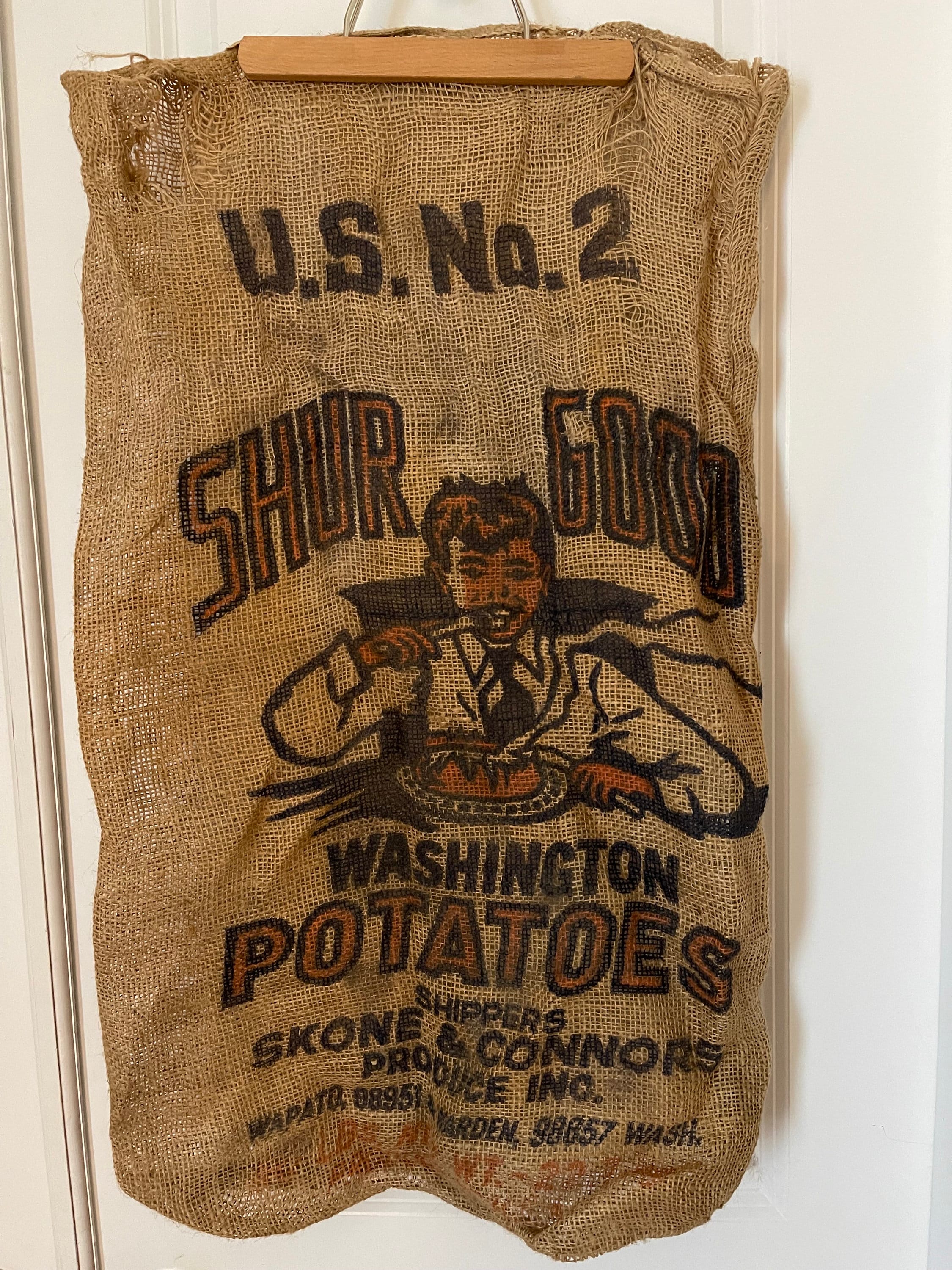 Vintage Potato Sack Etsy