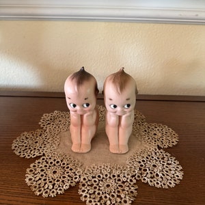 Vintage Chalkware Rose O'neill Kewpie Figurine - Etsy