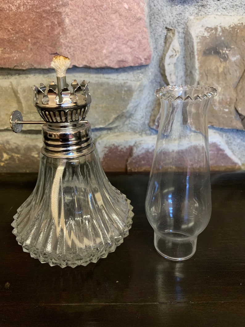 Vintage Lamplight Farms Oil Lamp Etsy