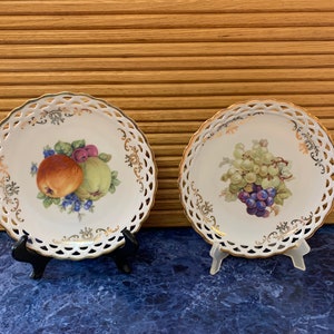 Vintage Winterling Lace Cut Plates-Set of 2