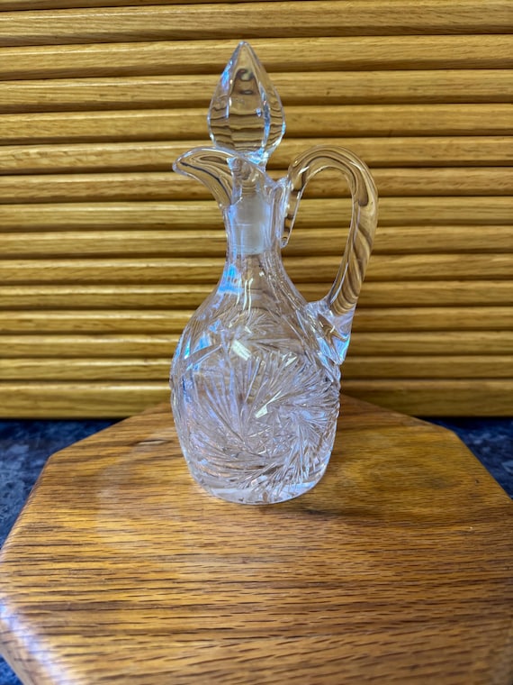 Vintage Lead Crystal Decanter: German Glassware With Stopper