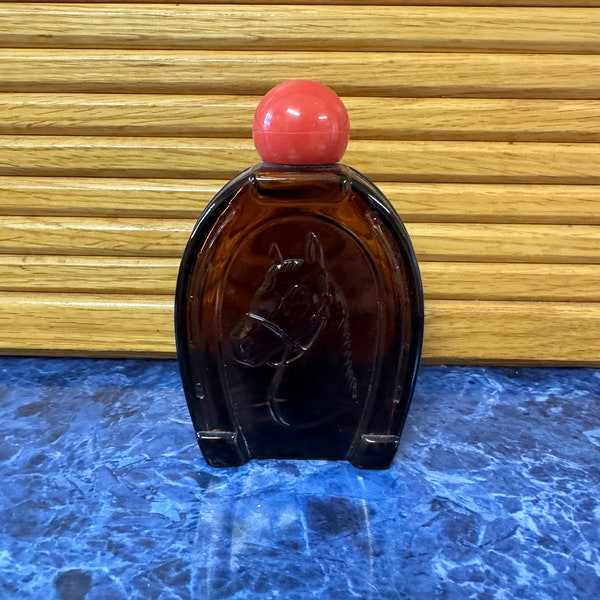 Vintage Avon Horse in Horseshoe Bottle