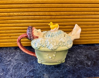Vintage Dept56 Tea Time “Bubbles” Tea Pot