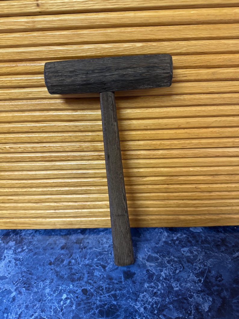 Rectangular Mallet Vintage Primitive Wooden Mallet - Etsy