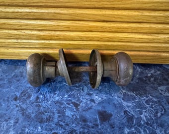 Antique Brass Door Knob Set