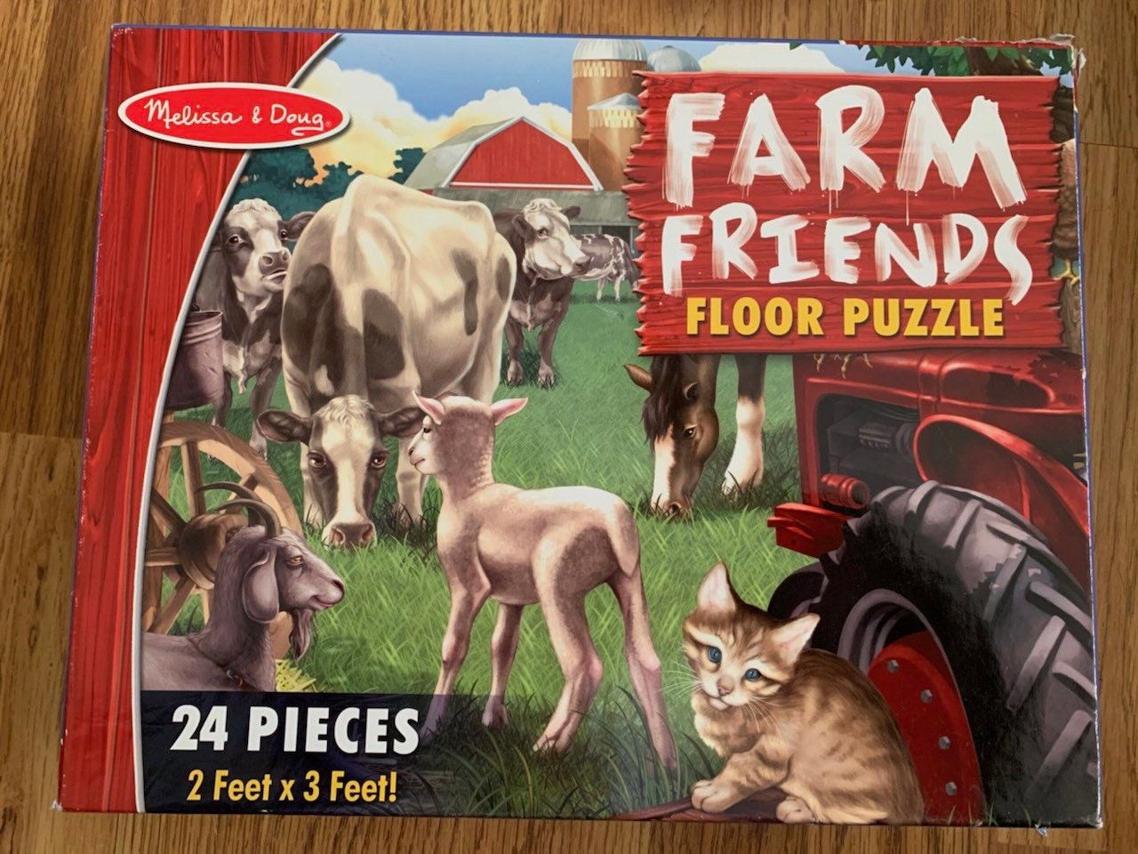Farm Number Floor Puzzle, 24 Pieces 