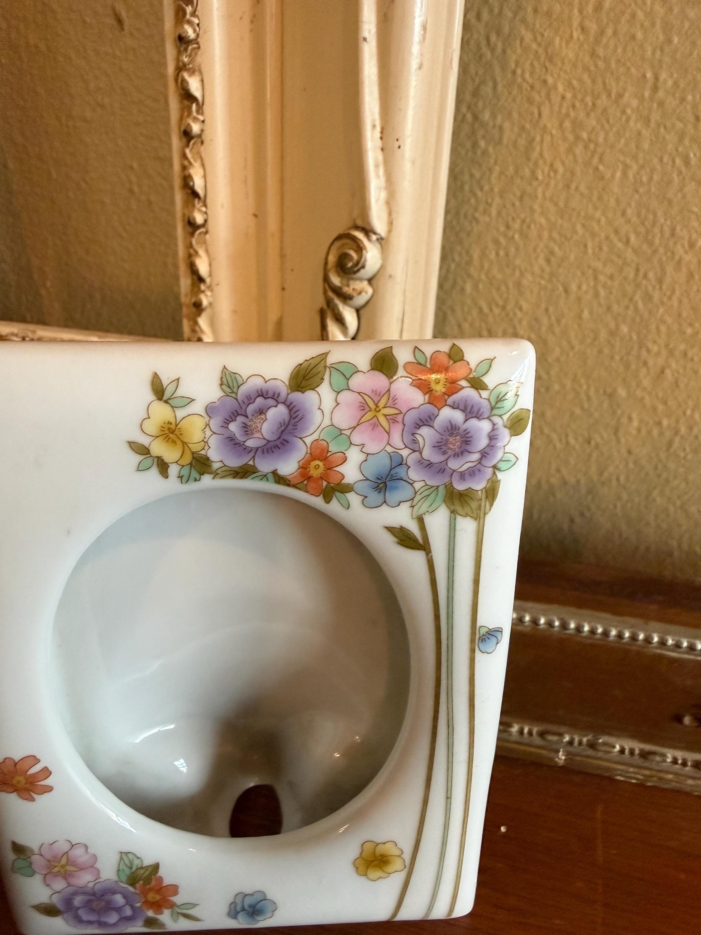 Vintage Takahashi Joy San Francisco Ceramic Floral Frame (5 X 3.75
