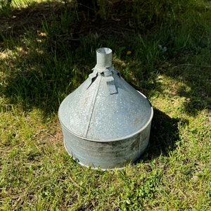 Old Galvanized Farm Funnel - Etsy