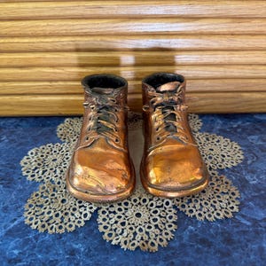 Vintage Bronzed Baby Shoes