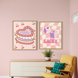 Set of 2 Girly Wall Prints