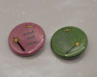 Fairly Oddparents Cartoon Fan Art Pin | Nostalgic Nickelodeon Button | 90s Cartoon Collectible