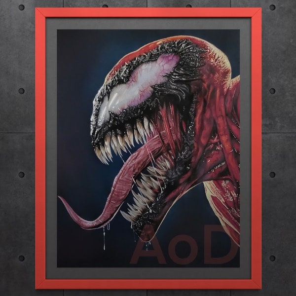Carnage Art - Carnage Fine Art - Venom Movie Art - Bleistift Zeichnung Druck