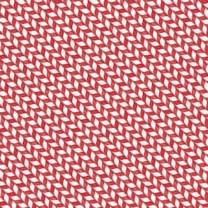 Candy Cane Fabric - Christmas Fabric Remnant - Cotton Quilting Fabric: Frosty Merry Mints Fabric - Peppermint Stripe Red - Wilmington Prints