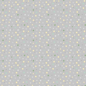 Baby Dot Fabric - Gender Neutral Baby Fabric - Cotton Quilting Fabric: Hello Sunbeam - Small Dots Gray - Wilmington Prints