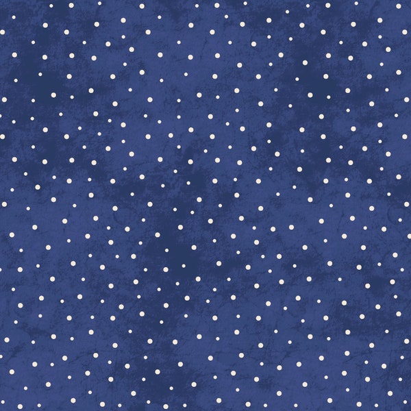 Cotton Quilting Fabric: Summertime Fabric - Dots Blue - Maywood Studios