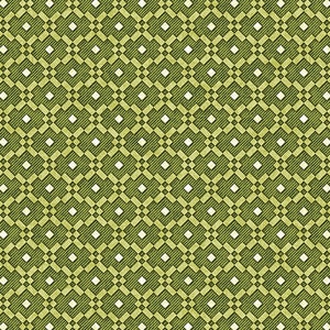 May include: A green and white geometric pattern with a textured background. The pattern is made up of small squares and diamonds.
