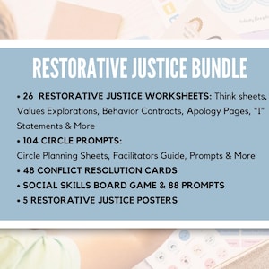 Restorative Justice Bundle, Conflict Resolution, SEL (Digital Download) image 2