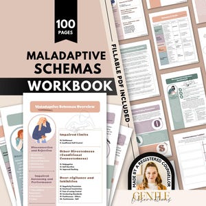 Werkboek onaangepaste schema's en werkbladen voor schematherapie, adviesbladen voor verlating, sociaal isolement, verstrikking, falen en meer