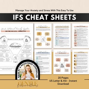 IFS-spiekbriefje Werkbladen interne gezinssystemen, onderdelen Werktherapiepraktijk Formulieren voor trauma, angst, perfectionisme en emotionele regulatie
