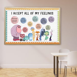 Inside Out 2 Bulletin Board Kit for School Counselors, Classroom ...