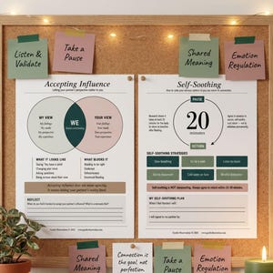 Gottman Method Couples Therapy Workbook, Relationship Counseling Printable, Marriage Communication and Conflict Resolution Tool image 13
