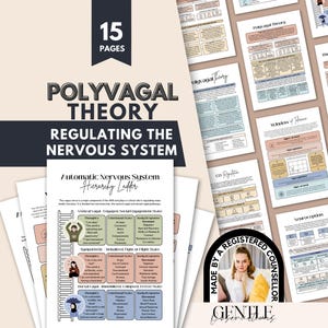 Guía práctica de la teoría polivagal para la regulación del sistema nervioso, escalera de la teoría polivagal, ventana de tolerancia, terapia somática, herramientas terapéuticas para el TEPT