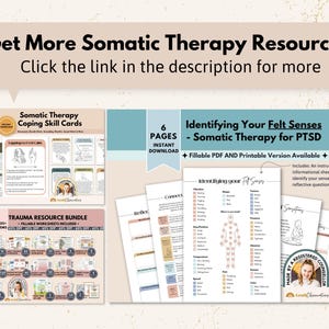 Somatic Awareness Journal Prompts, PTSD Therapy Cards (Digital Download) image 6