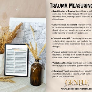 Complex Trauma Communication Tool & Trauma Therapy Assessment for Counseling, Processing C-PTSD Worksheets, Trauma Reaction Worksheets image 2