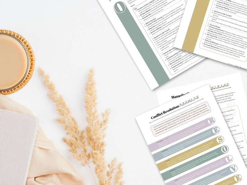 Conflict Resolution Psychoeducational Sheets and Coping Skills for Managing Difficult Conversations, Relationship Worksheets, Couples Sheets image 5
