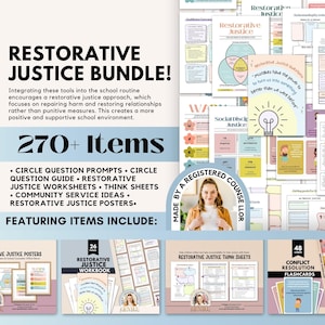 Restorative Justice Bundle, Conflict Resolution, SEL (Digital Download) image 1