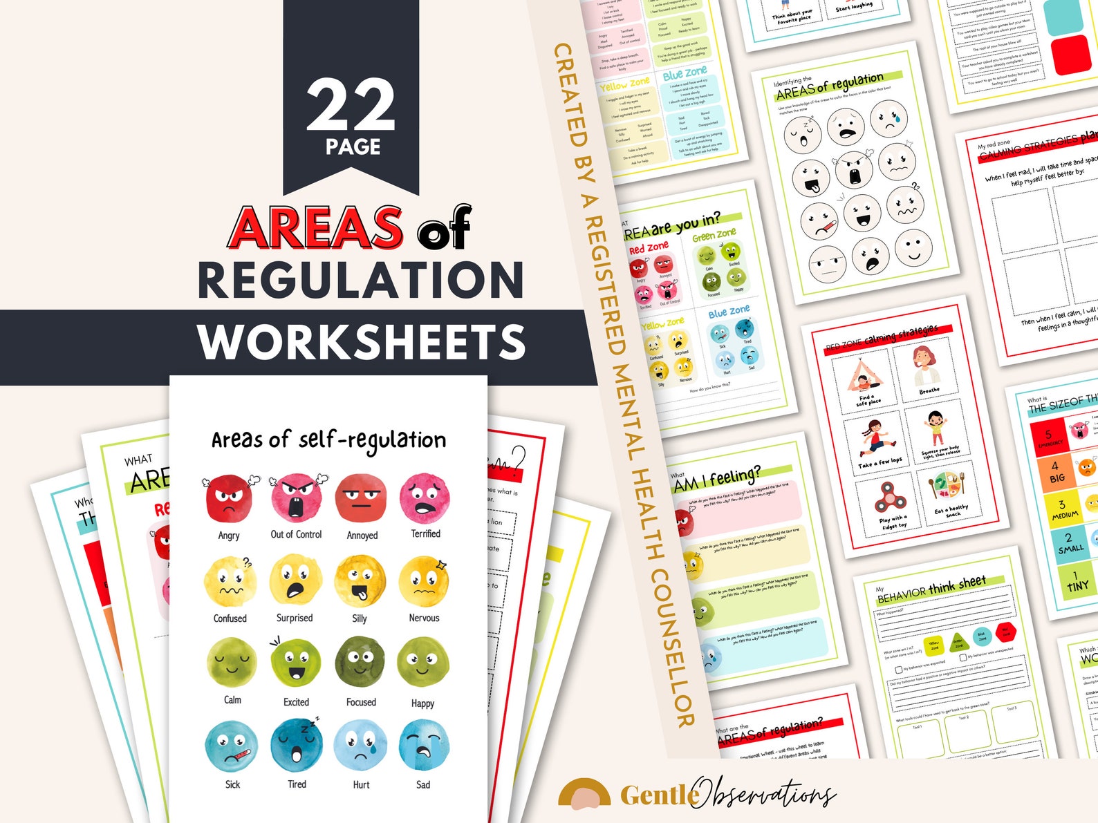 Zones of Regulation Bulletin Board Bundle Zones of Regulation Etsy UK